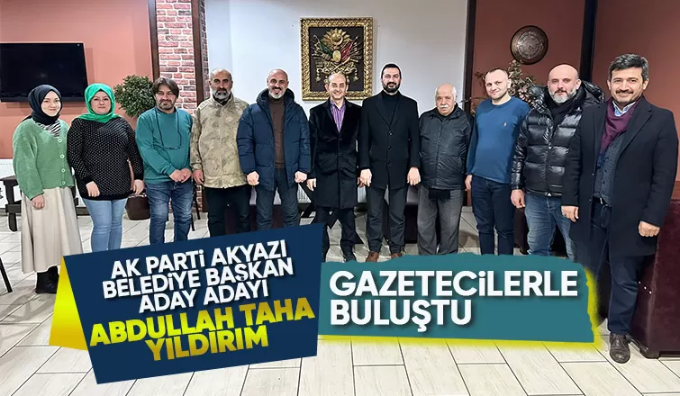 Abdullah Taha Yıldırım gazetecilerle bir araya geldi