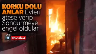 Akyazı'da emekli generalin evleri ateşe verildi