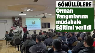 Akyazı da vatandaşlara orman yangınlarına müdahale eğitimi