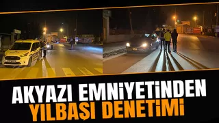 Akyazı'da yılbaşı denetimi 