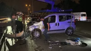 Araçlar takla attı, trafik durdu: 4 yaralı