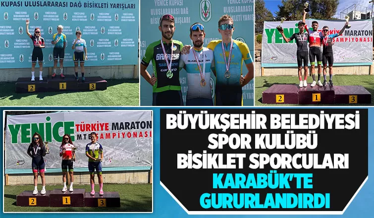 Büyükşehir’in pedalları madalyaya doymuyor