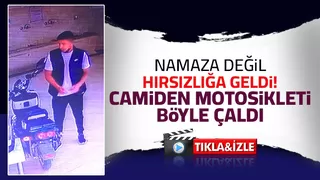 Camiden motosikleti böyle çaldı