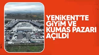 Camili-Karaman Pazar Yeri'nde Giyim ve Kumaş Pazarı açıldı