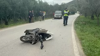 Cipe çarpan motosikletli öldü