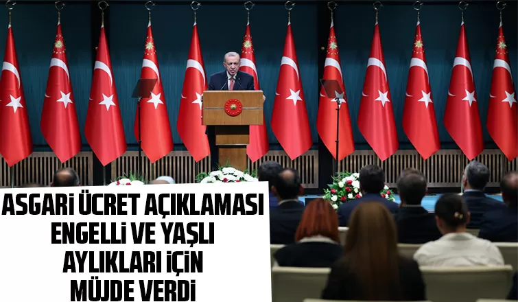 Erdoğan'dan engelli ve yaşlılara bayram müjdesi