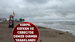 Kandıra sahillerinde hafta sonu denize girişler yasaklandı