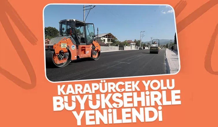 Karapürçek yolu asfaltlandı