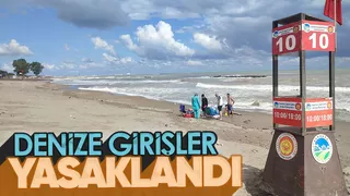 Sakarya'da denize girişlere izin yok