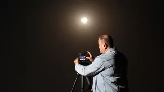 Sakarya’da süper ay böyle görüntülendi
