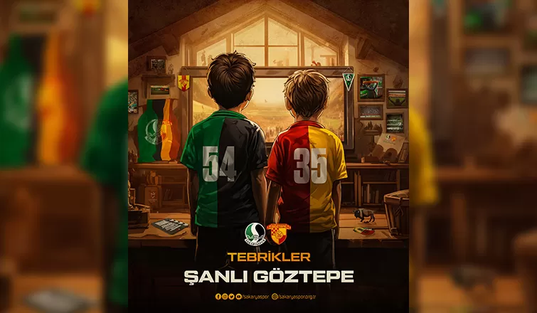 Sakaryaspor'dan Süper Lig'e yükselen Göztepe'ye tebrik