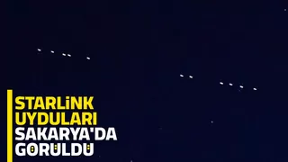 Starlink uyduları Sakarya'da görüldü