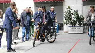  SUBÜ’de AB projesi için Bisiklet Odası açıldı