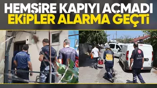 Uyuya kalan hemşire ekipleri alarma geçirdi