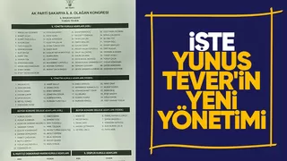 Yunus Tever'in yeni yönetimi belli oldu